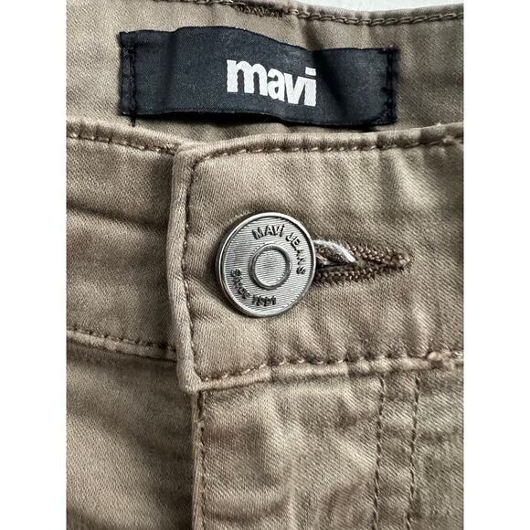 Mavi Jeans Zach Straight Leg Pants in Morel Satin Twill Cotton Blend, 34 x 30 - Picture 5 of 8